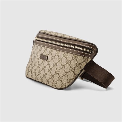 gucci belt bag gg supreme canvas small beige/black|supreme belt bag original.